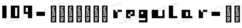 109-情人旋转戒字体 Regular字体转换